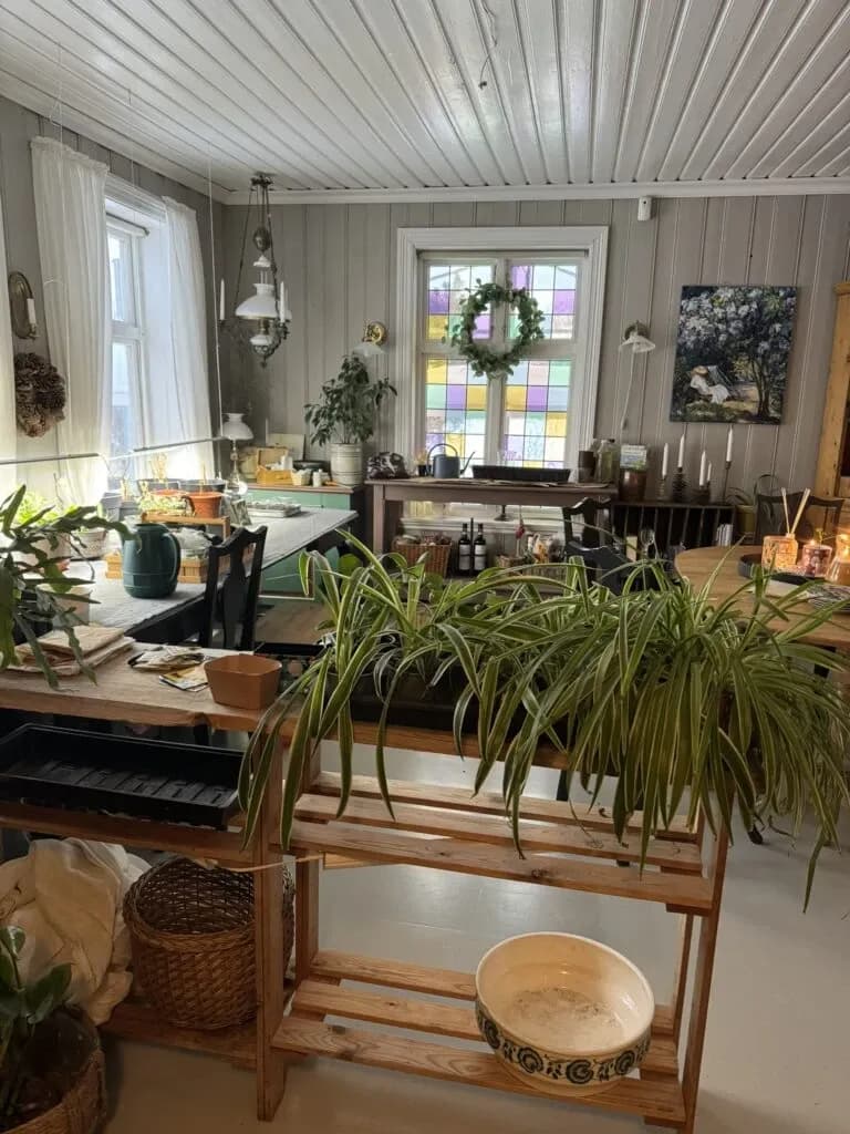 Drivhus i spisestua